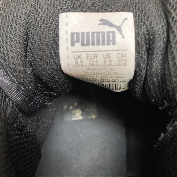 Puma | Men’s Smash V2 Mid Black Sneakers Size 8.5 - Picture 8 of 8